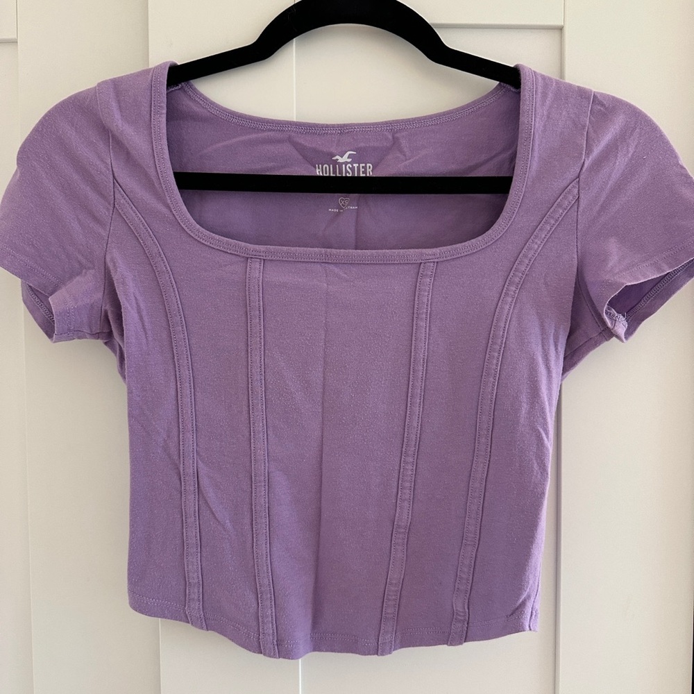Baby Tee - Lavender Ribbed Fit